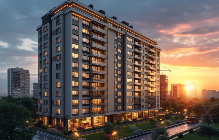 Gami Sector 21 Panvel upcoming 1 and 2 BHK residential towers with modern design