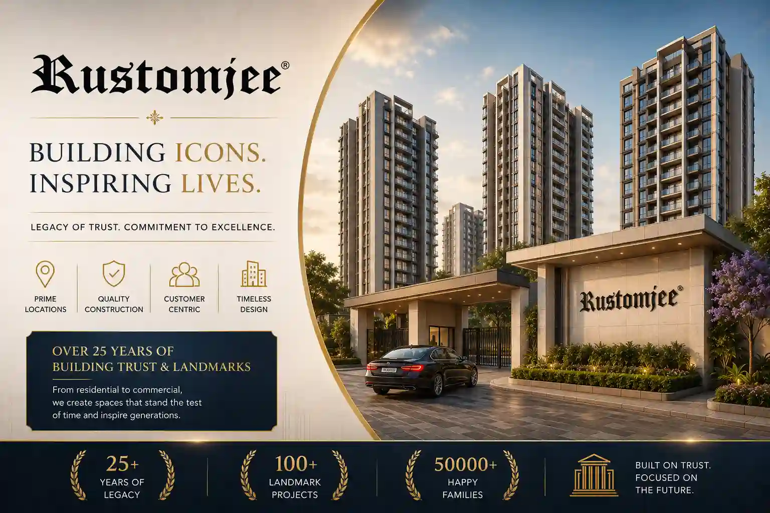 Rustomjee Group official logo for Rustomjee projects in Panvel Navi Mumbai