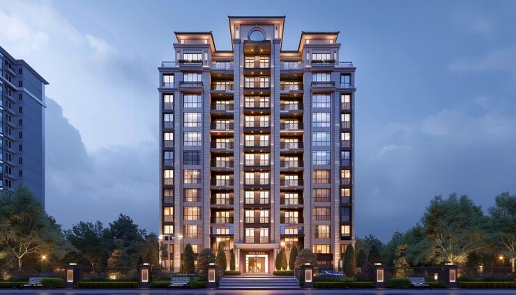 Tricity Promenade luxury 2 and 3 BHK completed high-rise apartments in Seawoods