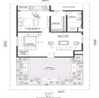 Wadhwa Wise City 3 BHK Floor Plan